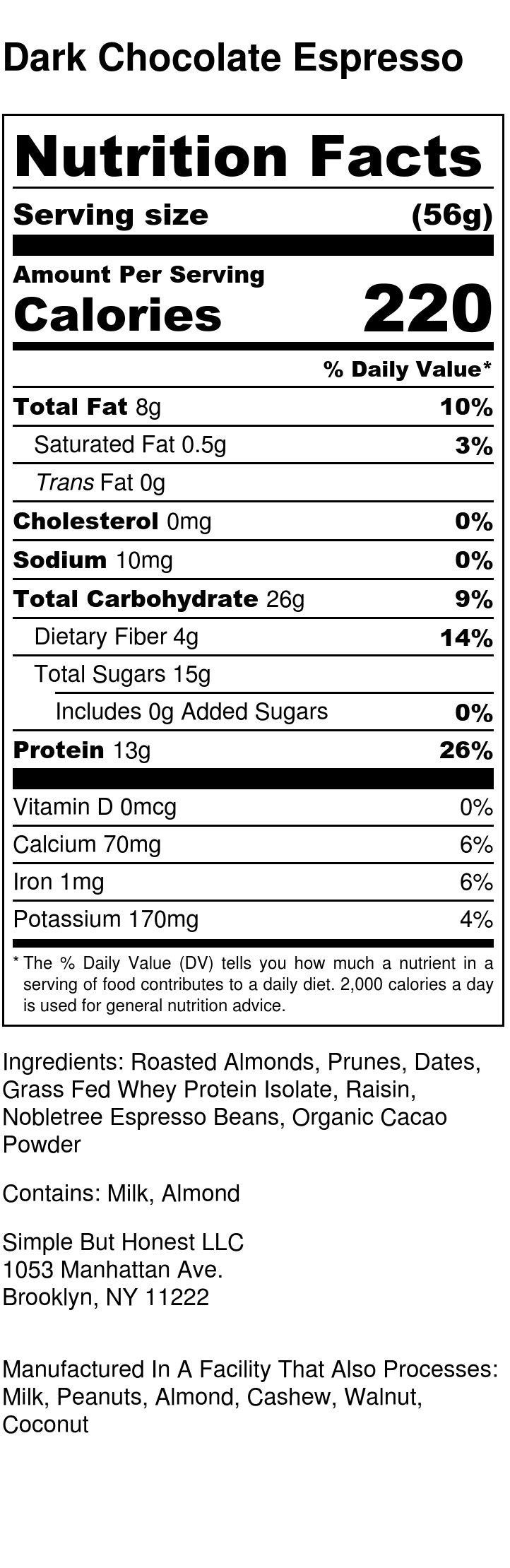 Box of Dark Chocolate Espresso Protein Bars